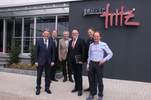 Von links: Achim Post (MdB), Bernd Rührup, Bürgermeister Wilhelm Henke, Ernst-Wilhelm Rahe (MdL), Frank Eickmeier, Ernst Schäfer