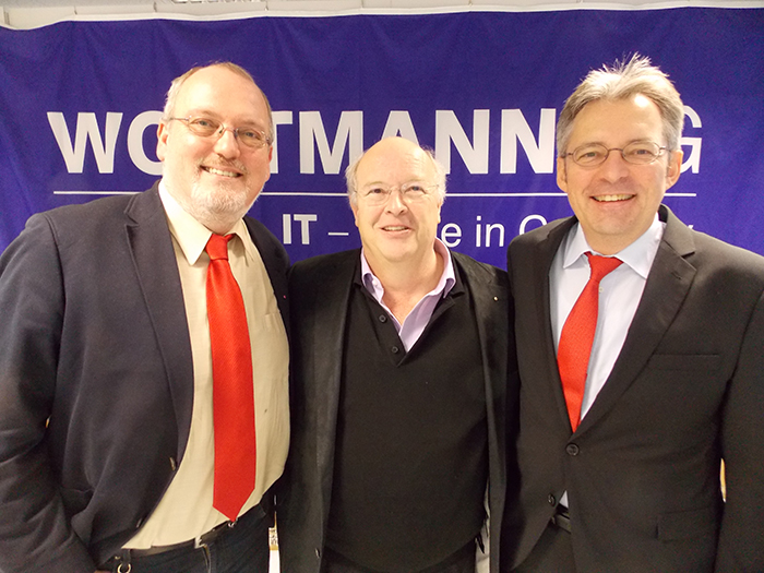 von links nach rechts: Ernst-Wilhelm Rahe, Siegbert Wortmann und Achim Post 