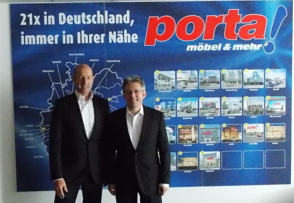 Porta-Unternehmenssprecher Kurt Jox, & Achim Post